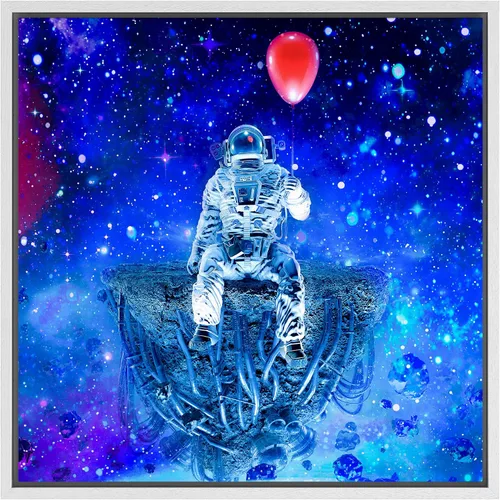 Miniatura 63 de Lienzo decorativo con diseño de un hermoso paisaje, para la decoración del hogar, The Cosmic Cloud, 12" x 12