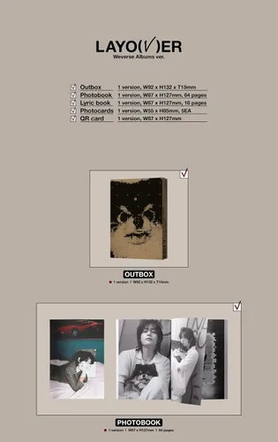 Miniatura 7 de [WEVERSE EARLY-BIRD SPECIAL POB] V - Juego de álbum de escala + álbumes Weverse ver. (4 vers. SET)