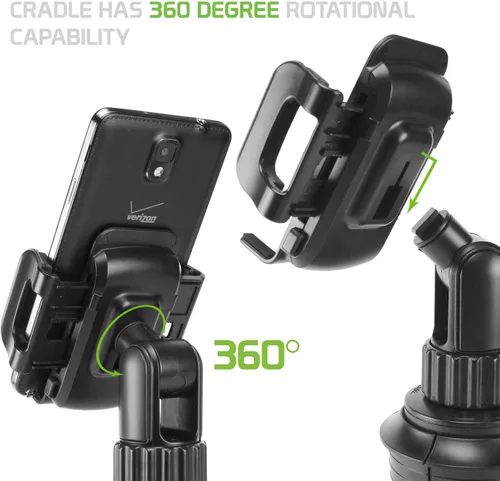 Miniatura 8 de Cellet Soporte universal para teléfono inteligente 360 ajustable, manos libres, soporte para automóvil compatible con Apple iPhone 13 12 Xs Max XR 8
