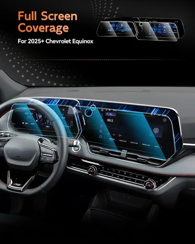 Miniatura 2 de Protector de pantalla para Chevrolet Equinox 2025 2026 – (2 piezas) 9H HD vidrio templado – Chevy Equinox (LT, RS, Activ) 11.3 pulgadas pantalla