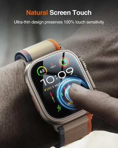 Miniatura 6 de LK 6 Pack para Apple Watch Ultra 2 Protector de Pantalla 49mm / Apple Watch Ultra [Herramienta de Instalación Incluida] Protector de Pantalla Azul