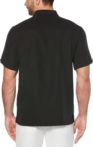 Miniatura 5 de Cubavera Camisa Dobby de manga corta con botones para hombre (talla S - 5X grande y alto)
