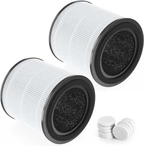 Miniatura 7 de Paquete de 2 filtros de repuesto AP0601 compatibles con purificador de aire AIRTOK AP0601, parte # AP0601-RF, con tabletas de aromaterapia
