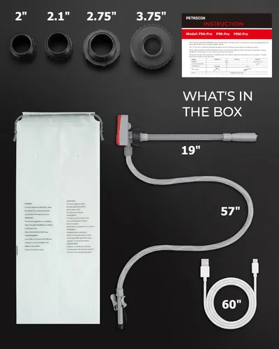 Miniatura 7 de PETASOON - Bomba de transferencia de combustible portátil, alimentada por pilas, para bidones y tanques de gasolina/diésel/queroseno/líquidos