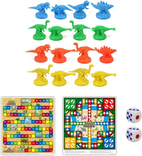 Juego de mesa Juguetes educativos para principiantes, juego familiar portátil para adultos, regalos (ajedrez volador dinosaurio, 6611)