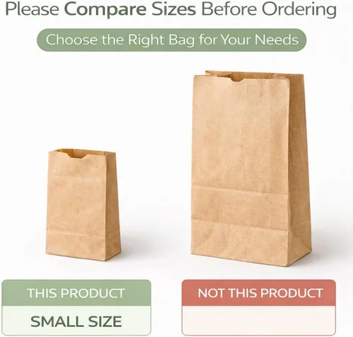 Miniatura 6 de Perfect Stix - Bolsa marrón 2-100 unidades, bolsas de papel marrón de 2 libras - Bolsas marrones - 100 unidades (Paquete de 1)