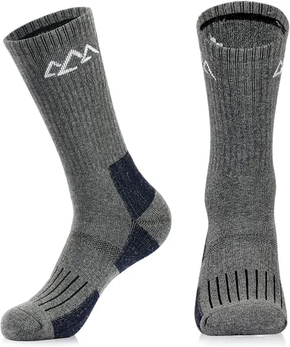 Miniatura 3 de innotree 3 Pack Men's Full Cushioned Hiking Walking Socks, Quarter Crew Socks