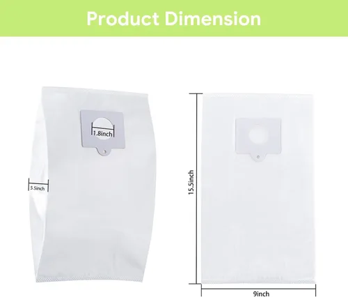 Miniatura 5 de Puredaisy - Bolsas de repuesto para aspiradoras Kenmore - Paquete de 6 bolsas - Compatible con las series tipo C/Q 5055, 50555, 50557, 50558 y tipo