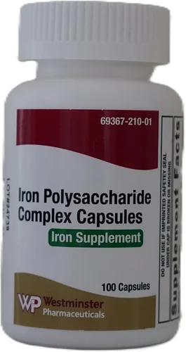 Miniatura 5 de Cápsulas complejas de polisacárido de hierro, suplemento de hierro elemental de 150 mg, 100 unidades, apoyo dietético diario, quelado y fácil
