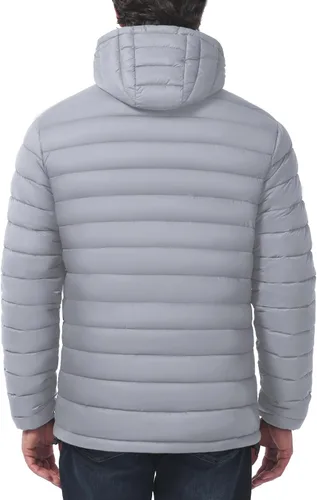 Miniatura 2 de Chaqueta acolchada ligera y plegable para hombre, con capucha, aislada, resistente al agua, para esquí, senderismo, viajes