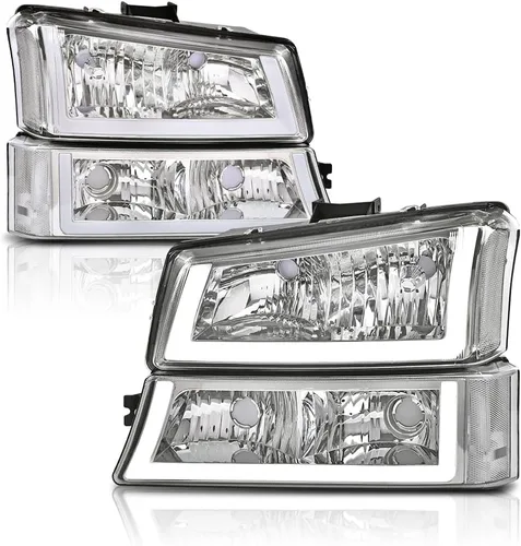 Miniatura 11 de G-PLUS Conjunto de faros LED, compatibles con Chevy Avalanche Silverado 1500 2500 3500 y HD 2003, 2004, 2005, 2006, faros delanteros