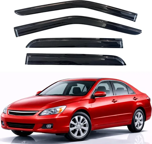 Miniatura 105 de KPY Visor de ventana compatible con Hyundai Tucson 2021-2025, 4 piezas de deflector de ventilación para ventana lateral, estilo Mugen, protector