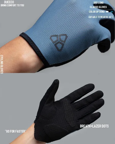 Miniatura 5 de Guantes de ciclismo Guantes de ciclismo para hombres y mujeres con acolchado de palma XRD de 0.118 pulgadas, pantalla táctil compatible