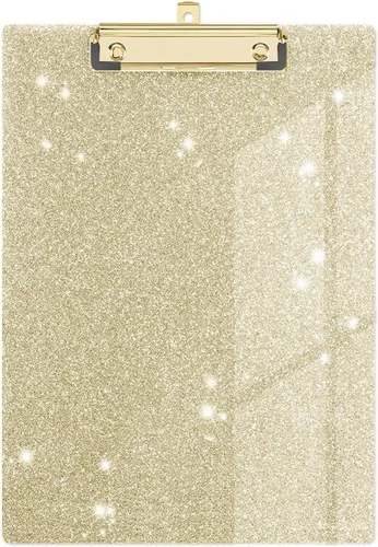 Miniatura 24 de Bonito portapapeles con diseño de madera A4 decorativo tamaño carta para oficina, tamaño estándar 9 x 12.5 pulgadas con clip de metal de perfil