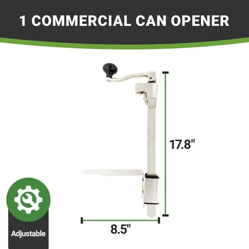 Miniatura 9 de Abrelatas comercial Abrelatas manual de hierro inoxidable resistente para montaje en superficie para cocina comercial