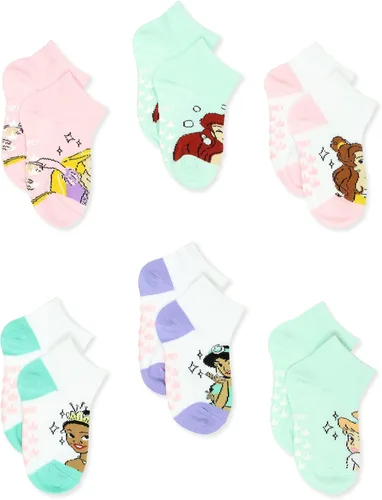 Miniatura 3 de Disney Princess - Paquete de 6 calcetines para niñas pequeñas con pinzas