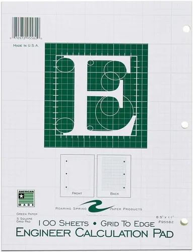 Miniatura 7 de Roaring Spring - Bloc de notas para ingeniería con cuadros de 5 x 5, colección Signature