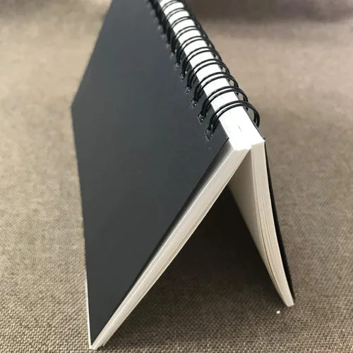 Miniatura 7 de ZAYOIZY Cuaderno de bocetos de papel kraft sin forro, cuaderno de bocetos encuadernado en espiral, cuaderno de raspaduras para dibujar, garabatear