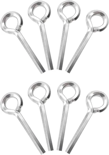 Miniatura 8 de 12 piezas Llaves hexagonales estándar de 1/8" con bucle completo, llave de puerta Allen de metal para dispositivo de salida de pánico de barra