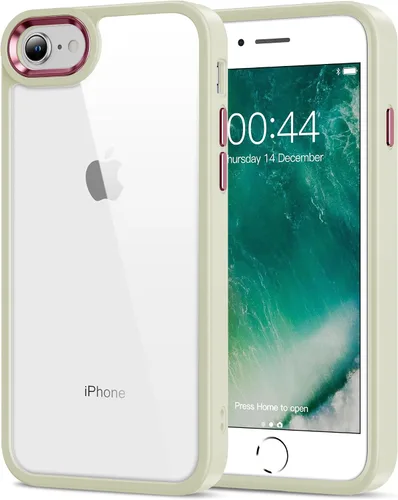 Miniatura 80 de HOOMIL Funda para iPhone 7 Plus/iPhone 8 Plus de 5.5 pulgadas, no amarillea, protección contra caídas, cubierta trasera dura transparente