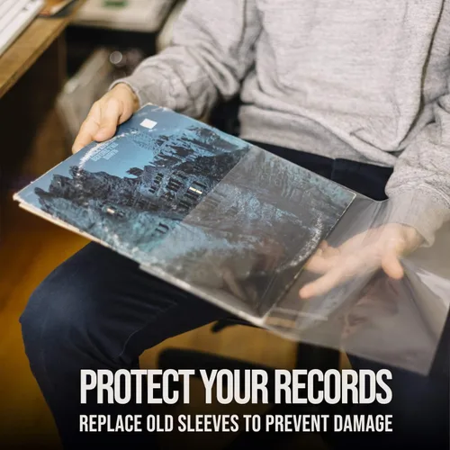 Miniatura 3 de Vinyl Fever Fundas de disco [paquete de 25] – Fundas exteriores transparentes para álbumes – Fundas de vinilo de polipropileno duraderas de 3 mil