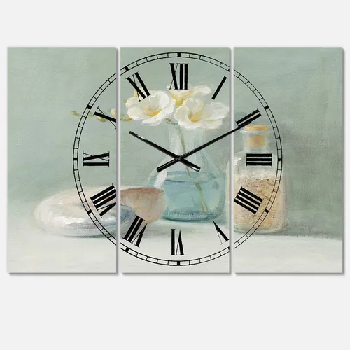 Miniatura 13 de DesignQ Reloj de pared con diseño de vaca y vida campestre para el hogar, dormitorio, baño, oficina, sala de estar