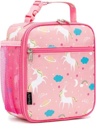 Miniatura 42 de FlowFly Lonchera para niños, bolsa suave aislada, mini hielera para el regreso a clases, kit de bolsa térmica para comidas, para niñas, niños, robot