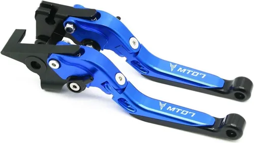 Miniatura 22 de Para Yamaha MT-07 FZ-07 FZ07 MT07 FZ 07 2014 2023 motocicleta ajustable plegable extensible embrague palancas de freno de embrague (color : 1)