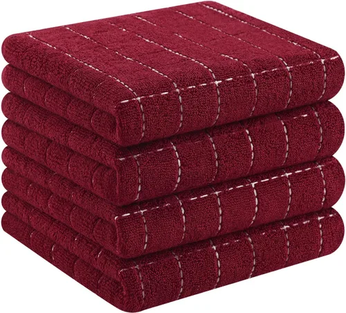 Miniatura 19 de Homaxy Paños de cocina 100% algodón de felpa, toallas de cocina ultra suaves y absorbentes para la cocina, adecuadas para secar y lavar platos