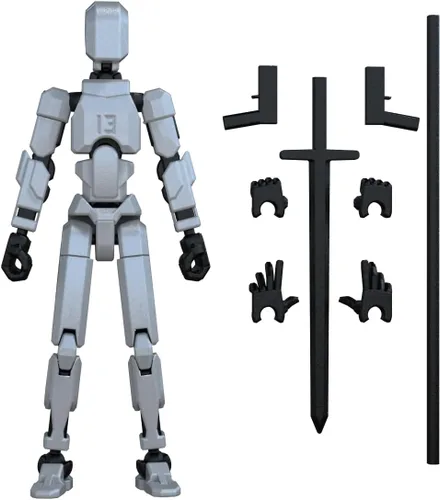 Miniatura 15 de MerryXD Figura de acción de Titan 13, figura de acción Lucky 13, figura de acción T13, figura de acción impresa en 3D con múltiples articulaciones