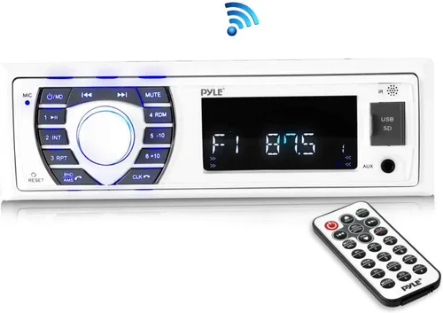 Miniatura 7 de Pyle Receptor marino Bluetooth estéreo + altavoces marinos dobles Pyle de 6.5 pulgadas Sistema de audio impermeable para barco