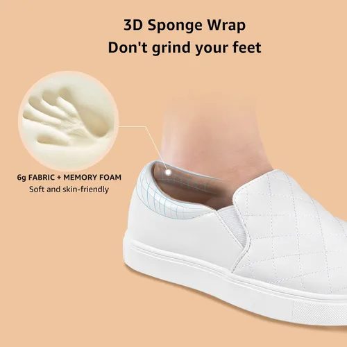 Miniatura 4 de STQ - Mocasines para mujer de espuma viscoelástica, fáciles de poner, cómodos, zapatos para otoño
