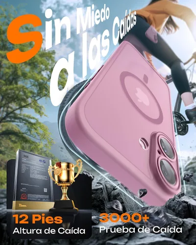 Miniatura 18 de TOCOL Funda para iPhone 11, compatible con Magsafe, protección completa de cámara, imanes integrados, protección contra caídas, funda translúcida