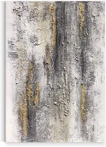 Miniatura 7 de Yihui Arts Arte abstracto de la pared del lienzo - Arte contemporáneo texturizado pintado a mano para la decoración moderna del hogar
