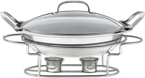 Miniatura 5 de Cuisinart 7BSO-34 - Servidores de buffet ovalados de acero inoxidable de 13-1/2 pulgadas, color plateado