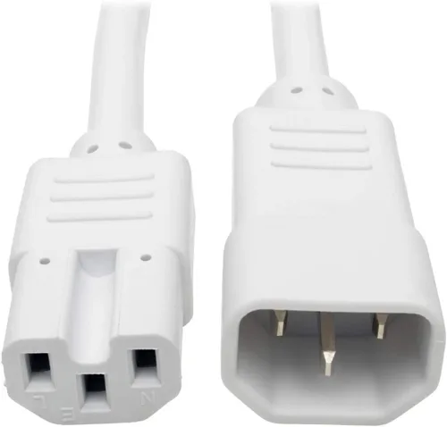 Miniatura 16 de Tripp Lite Cable de extensión de alimentación resistente de 6 pies, C14 a C15, 15A, 14 AWG, rojo (P018-006-ARD)