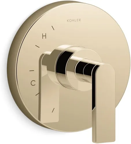 Miniatura 8 de KOHLER K-TS73115-4-TT - Moldura de válvula compuesta con palanca para válvula de equilibrio de presión Rite-Temp, no incluida, titanio