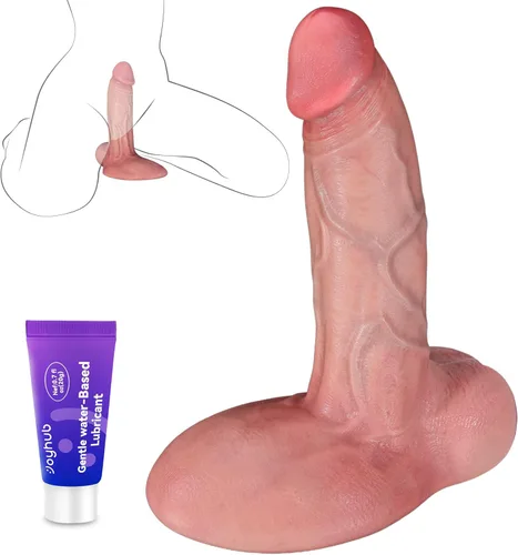 Miniatura 8 de Sex Toys - Consolador grande realista – Juguete sexual de 10.8 pulgadas de silicona marrón curvado, consoladores gigantes de doble capa para punto G