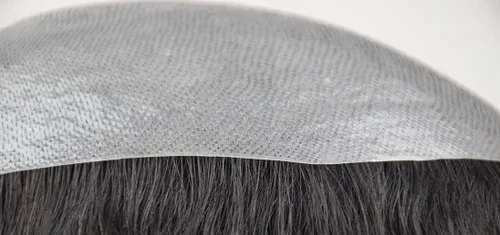 Miniatura 2 de V-loop Toupee - Sistema de reemplazo de cabello humano para hombre (8 x 10 pulgadas, color natural)