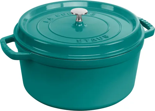 Miniatura 18 de STAUB Horno Holandés de Hierro Fundido 4 Cuartos Redondo, Fabricado en Francia, Sirve para 3-4, Blanco