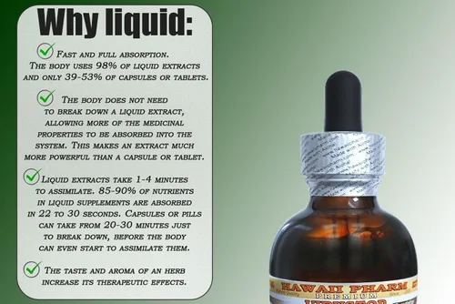 Miniatura 3 de Hawaii Pharm Extracto líquido de ginseng americano, ginseng (Panax Quinquefolius) Suplemento de tintura de raíz seca, 2 x 2 onzas