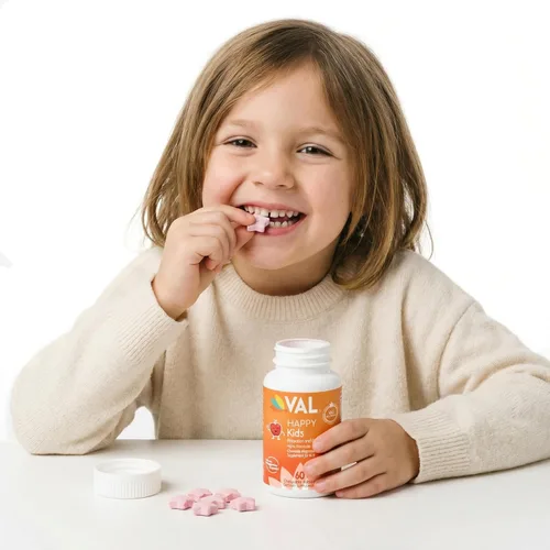 Miniatura 2 de VAL Magnesio para Niños Magnesio de Alta Absorción para Calma, Relajación y Concentración Glicinato de Mg, Citrato y Taurato con Vitamina B6