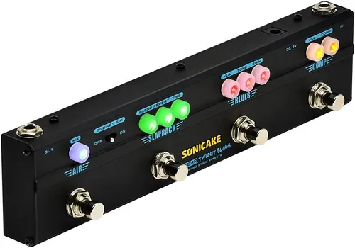 Miniatura 9 de SONICAKE Pedales de efectos de bajo Multiefecto Preamp Compresor Boost Fuzz Octave Pedal multiefecto Boom Ave con FX Loop Compresor