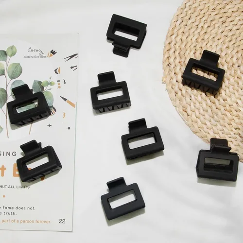 Miniatura 7 de Pinzas de garra para cabello para mujeres y niñas, pinzas cuadradas mate de 2" para cabello fino o grueso, pinzas antideslizantes para el cabello