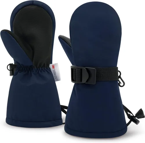 Miniatura 13 de Sarfel Manoplas para niños pequeños, guantes impermeables de nieve y esquí para niños, guantes de invierno para bebés con Thinsulate