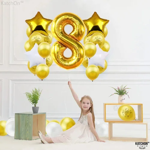 Miniatura 1111 de KatchOn, Globo grande azul número 2 de 40 pulgadas Decoraciones de cumpleaños de Baby Shark para niño de 2 años Globo azul número 2 Globo