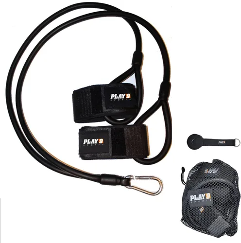 Miniatura 10 de Play 9 Deportes Resistencia Ejercicio Bandas de Activación de Béisbol Elástico Entrenamiento Atletas Equipo Bandas Negro