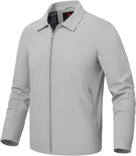 Miniatura 17 de Rdruko Chaquetas ligeras para hombre Cortavientos de primavera y otoño Chaquetas ligeras Casuales y elegantes con bolsillos