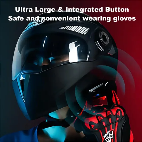Miniatura 3 de Fodsports FX6 - Auriculares Bluetooth para motocicleta, intercomunicador Bluetooth para grupo de 6 motociclistas, sistemas de comunicación