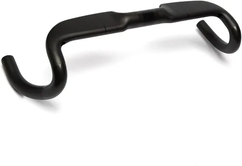 Miniatura 4 de Manillares de carbono RXL SL, manillares para bicicleta de carretera, 31.8mm x 458/478/498mm, caída de 110mm, alcance de 78mm, Negro/Rojo, fibra